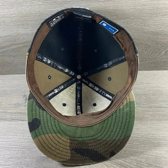 MLB New York Yankees New Era 59fifty Fitted Hat Sz 8 Camo/Black - Picture 4 of 5